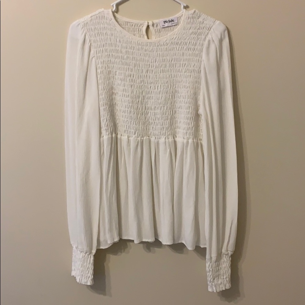 Love Sadie women’s peplum top, size medium